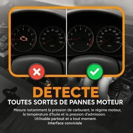 Détecte pannes moteur